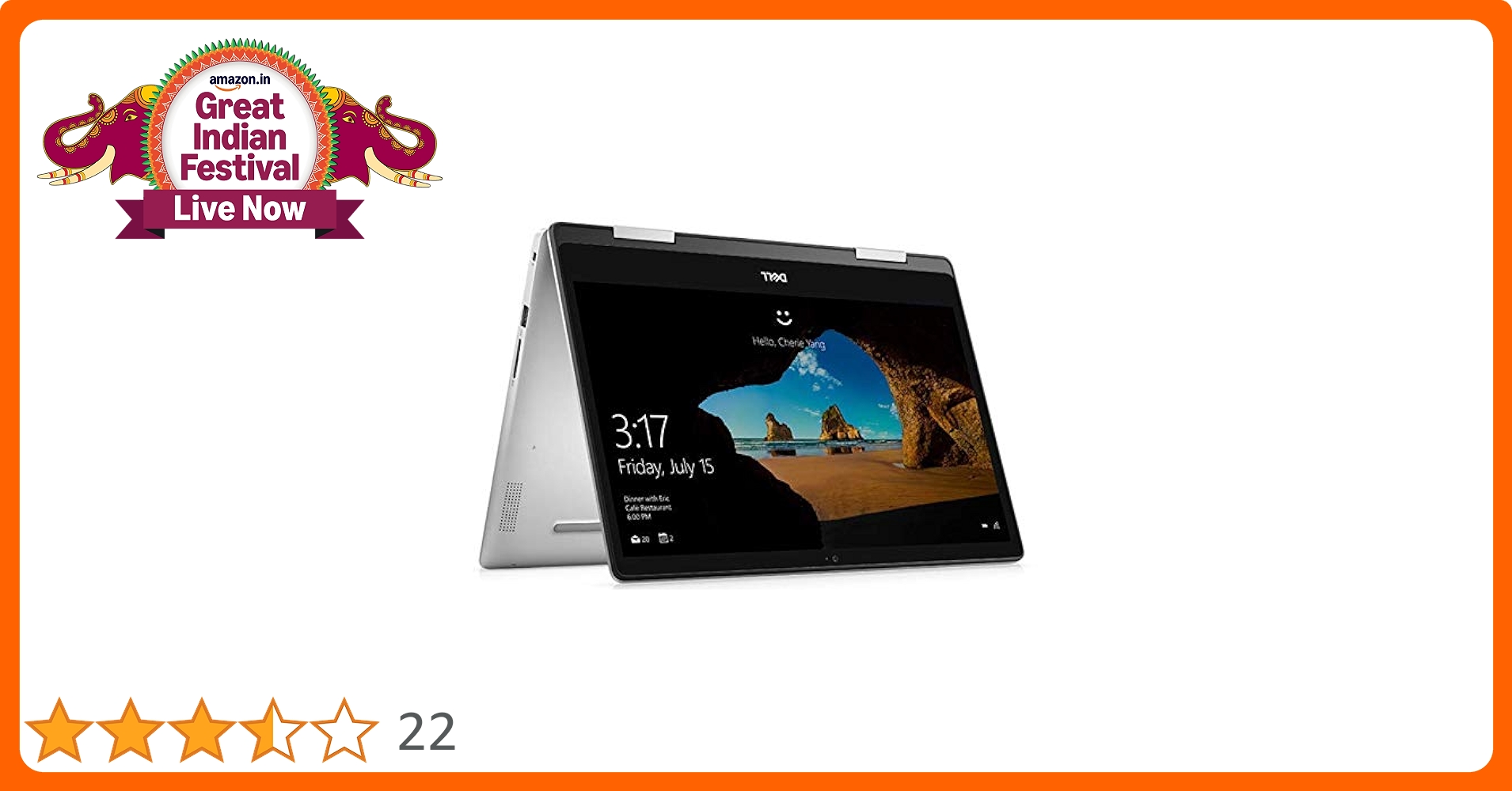 DELL Inspiron 5491 2in1 Touchscreen 14-inch Laptop (10th Gen